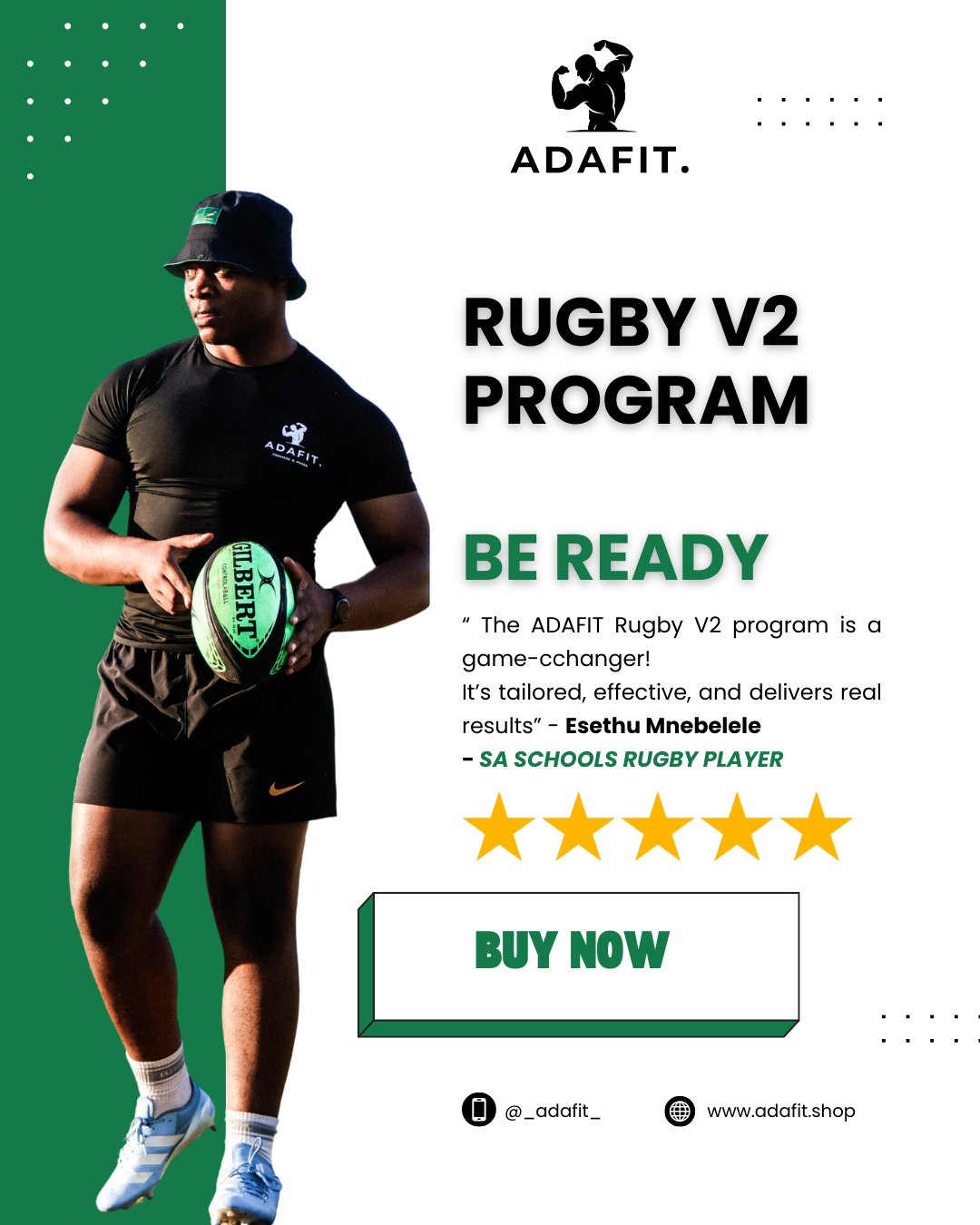 ADAFIT BUNDLE - RUGBY V2 + MEAL PLAN V2