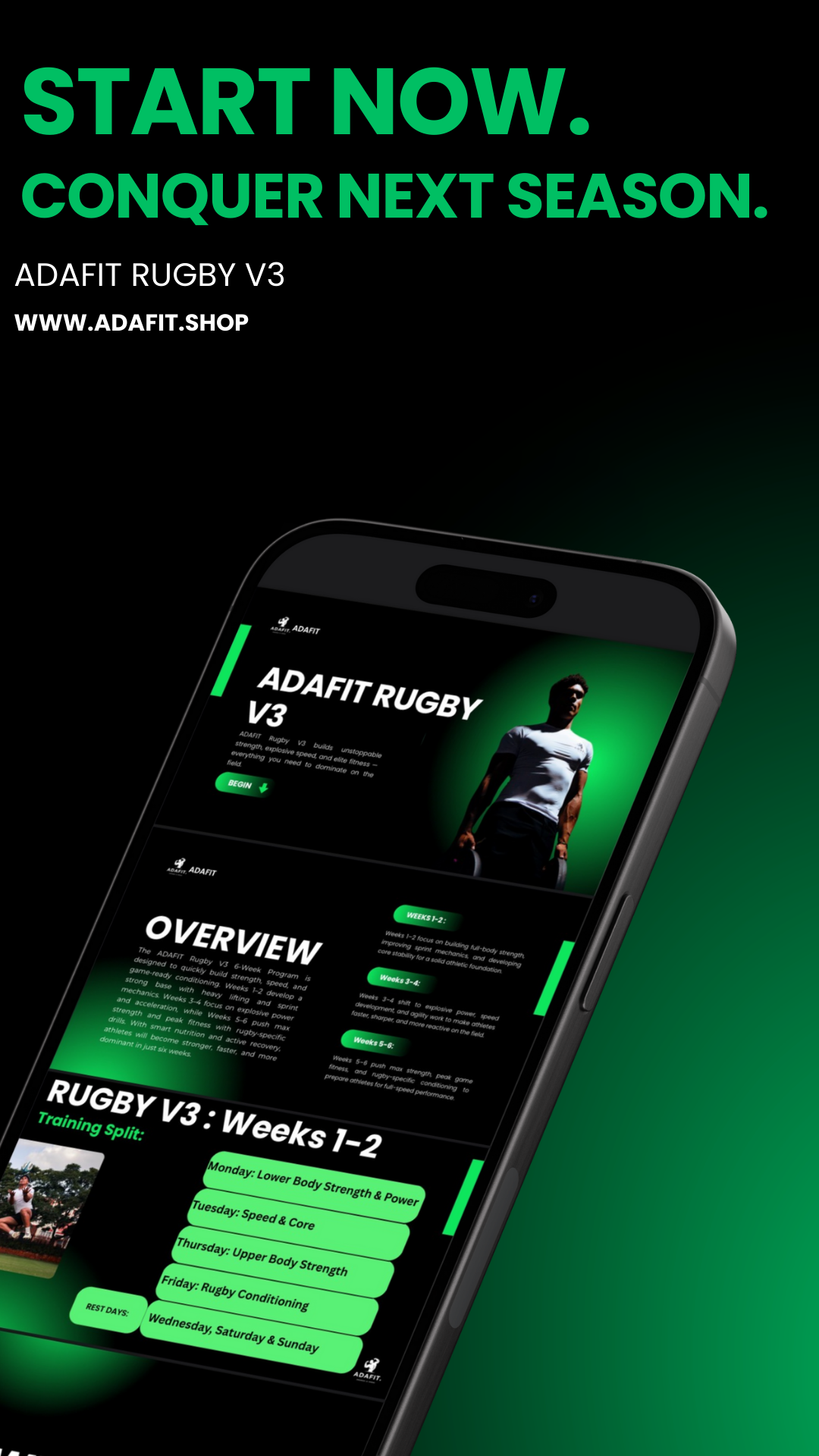 ADAFIT RUGBY V3 TRAINING PROGRAM